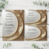 Livre D'or Golden Ornate Frame Guest Book (Personnalisez la collection de ce créateur indépendant.)