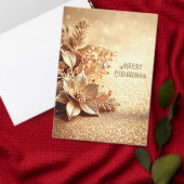 Affiche Poinsettia Doré (Personnalisez la collection de ce créateur indépendant.)
