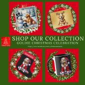 Cartes Pour Fêtes Annuelles Golden Retriever Noël Stocking