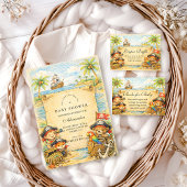 Serviette En Papier Golden Treasure Pirate Baby Shower