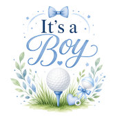 Carte de Félicitations Golf C'est un Garçon | Bébé