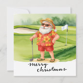 Assiettes En Carton Golf Noël thème pour golfer Party rouge vert