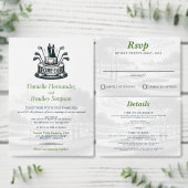 Golf Paar Voedsel Keuzen RSVP Kaartje (Personaliseer de collectie van deze zelfstandige maker.)