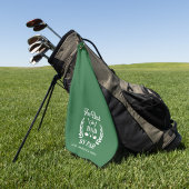 Serviette de golf personnalisée avec monogramme mo