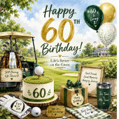 Invitation Golf 60e anniversaire