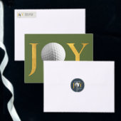 Serviette En Papier Golf Joy & Peace Red Christmas