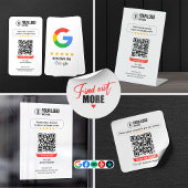 Carte De Visite Business Review Link Facebook Reviews QR Code