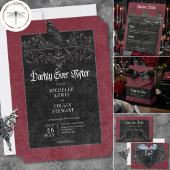 Serviette En Papier Gothic Black Raven Wine Darkly Ever After Wedding