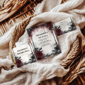Invitation Gothic Blood Roses Birthday