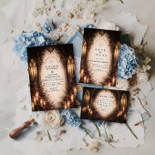 Gothic Cathedral Candlelight Wedding Save The Date