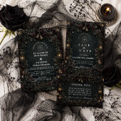 Invitation Mariage d'hiver gothique goth