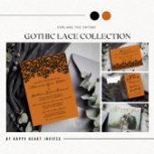 Dentelle gothique Halloween Orange Black Réponse