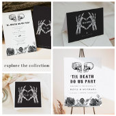 NOVA Til Death Carte du programme de mariage gothi