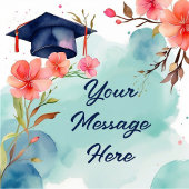 Waterverf Afstuderen viering Bedankdoosjes