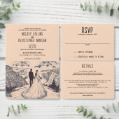 Sticker Rond Grand Canyon Couple Mariage (Personnalisez la collection de ce créateur indépendant.)