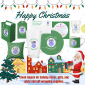 Dessous-de-verre En Papier Grec Blonde Angel Noël Drapeau Personnalisé