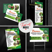 Prospectus 14 Cm X 21,6 Cm Service d'aménagement paysager et de pelouse vert 