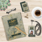 T-shirt Élégant Or Texté 3 Lettre Monogramme Logo