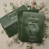 Invitation Mariage de printemps à la feuille verte (Personnalisez la collection de ce créateur indépendant. Test)