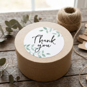 Sticker Rond Feuillage botanique de la verdure du courrier heur