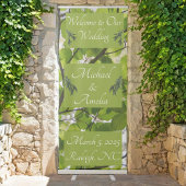 Étiquette verte Feuille Mariage Merci Favoriser