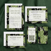 Groen oerwoud tropische bladeren, tafel zitgrafiek kaart