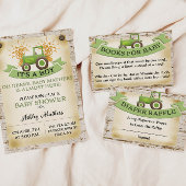 Serviette En Papier Green Tractor Farm Baby shower Garçon