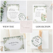 Invitation Bébé en fleurs | Baby shower Floral Blanc