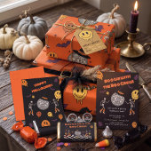 Invitation pour une soirée Halloween Groovy Retro 
