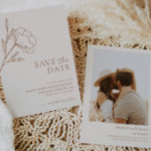 Boho minimaliste Faire-part de mariage BotaniqueFl