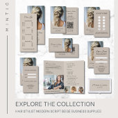 Porte-nom Salon moderne Hair Stylo Beige