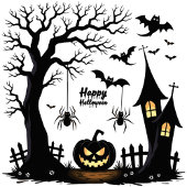 Trick ou traitement Halloween Invitation d'anniver