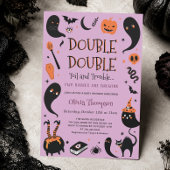 Carte D'accompagnement Bébé Halloween Violet Devine Combien Il Y A