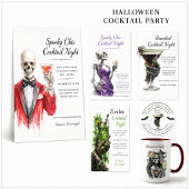 Invitation Cocktail Halloween | Nuit éffrayant chic
