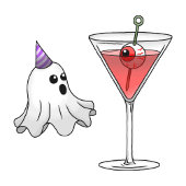 Invitation Fête de costumes d'Halloween avec des fantômes
