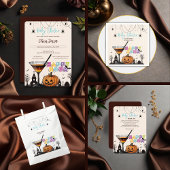 Serviette En Papier Halloween Happy Hour Citrouille Cocktail Baby show