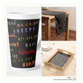 Mug Halloween Cobweb esprit de vacances en Word et cou