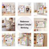 Invitation d'anniversaire colorée Spooky One Boo-D