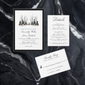 Halloween Village Bruiloft Enclosure Kaart (Personaliseer de collectie van deze zelfstandige maker.)