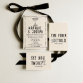 Invitation Cocktail à base de cadres à main rétro tout en un