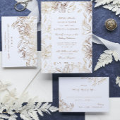 White Elegant Drawn Botanical Monogram Weddenschap Ronde Sticker