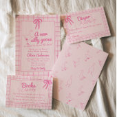 Serviette En Papier Ribbon pour bébé fille Douche rose soie oie rose