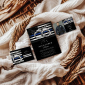 Handcuffs American Flag Police Graduation RSVP Kaartje