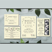 Handgemaakte bruiloft uitnodiging