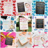 Hanging Love Hearts Sweeat Birthday Welkom Poster