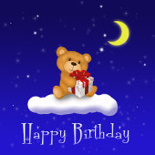 Ours de nounours avec le sac moyen de cadeau