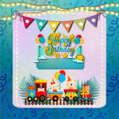 T-shirt Pour Bébé Joyeux Train D'Anniversaire Avec De Beaux Souhaits