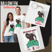 Carte Éffrayante Happy Hauny Zombie Halloween