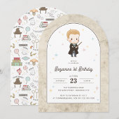 Harry Potter | Chibi Draco Malfoy Wizard Birthday  Kaart