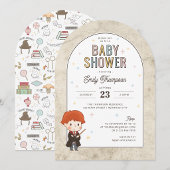 Invitation Baby shower de l'Assistant Harry Potter Chibi Ron 
